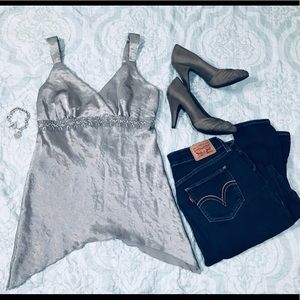 Silver Tank Top